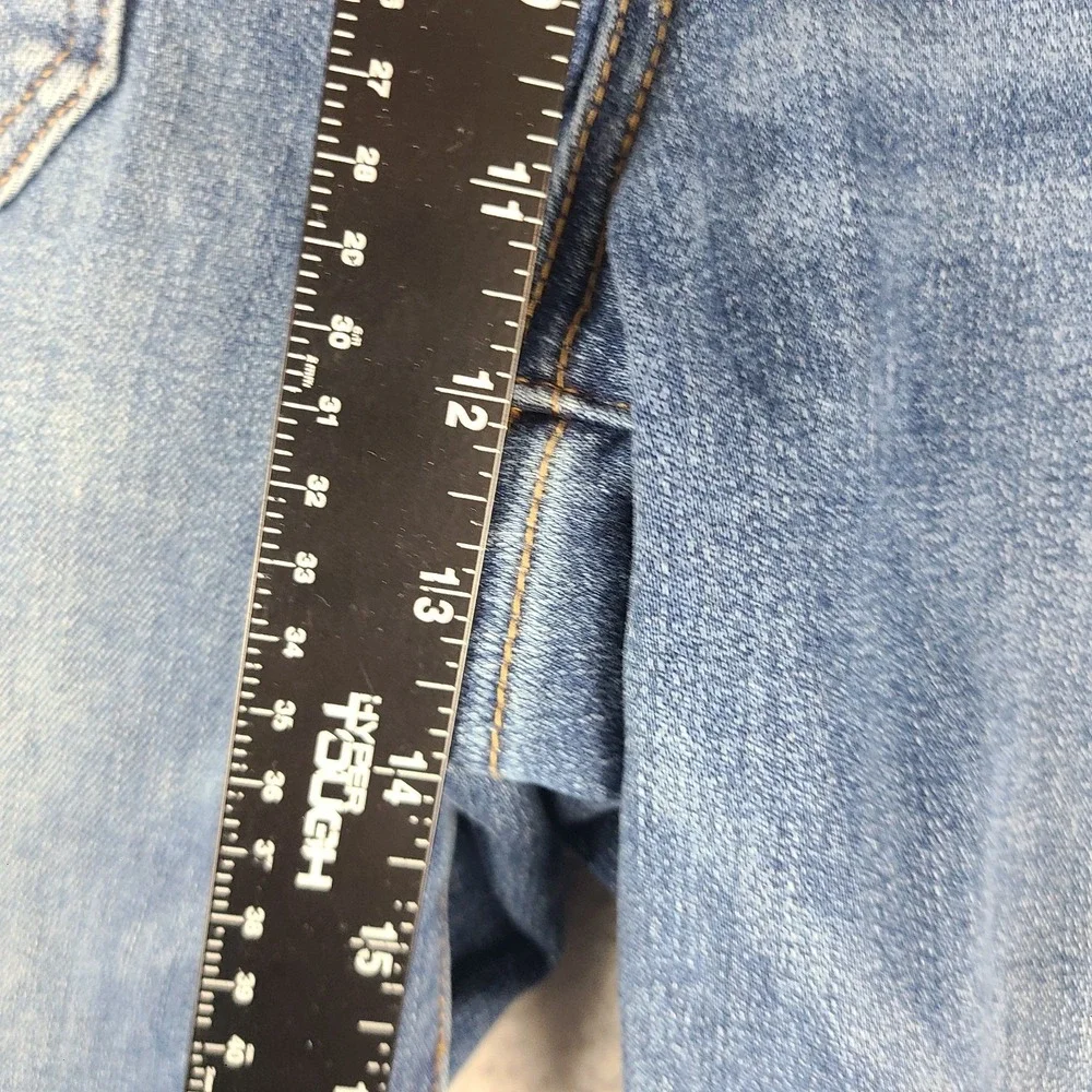 Judy Blue Jeans Womens 16W Blue Wide Leg Crop Dark Wash Denim JB88904